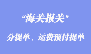 分提單、運(yùn)費(fèi)預(yù)付提單和運(yùn)費(fèi)到付提單