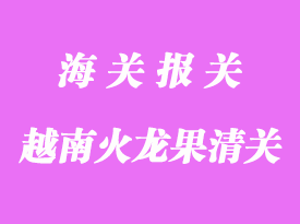 越南火龍果進口到國內(nèi)口岸清關手續(xù)如何辦理
