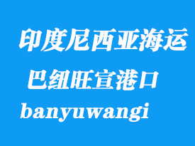 印度尼西亞海運(yùn)港口：巴紐旺宣(外南夢(mèng))（banyuwangi）